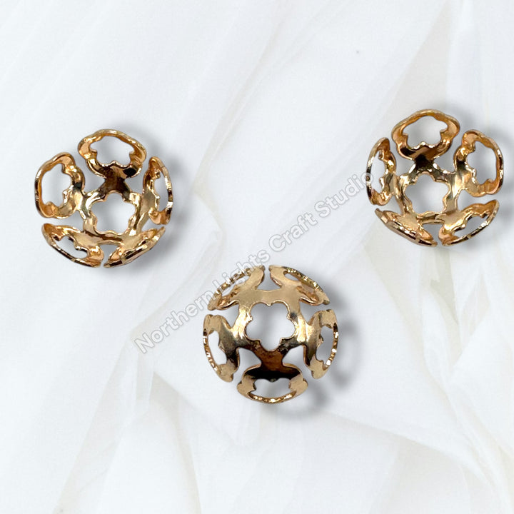 Flower Bead Cap / Bead Cage - Fits 16mm Beads - 20pc