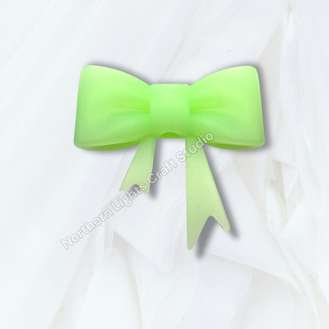 Silicone Bow Focal Bead