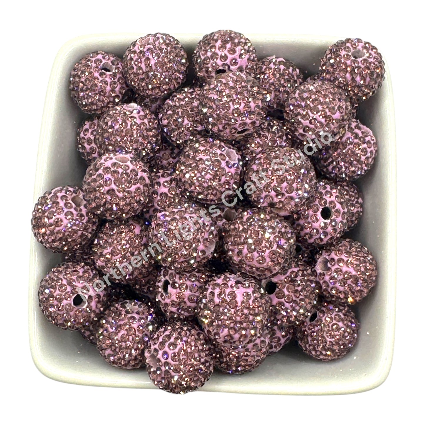 Berry Rhinestone Beads-16mm - 10pc.