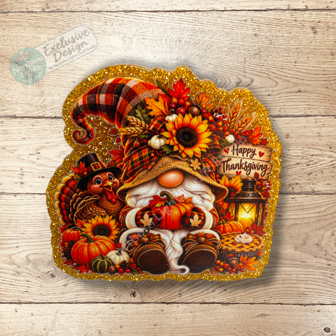 Autumn Flat Back Acrylic 2pc. - Design Exclusive!