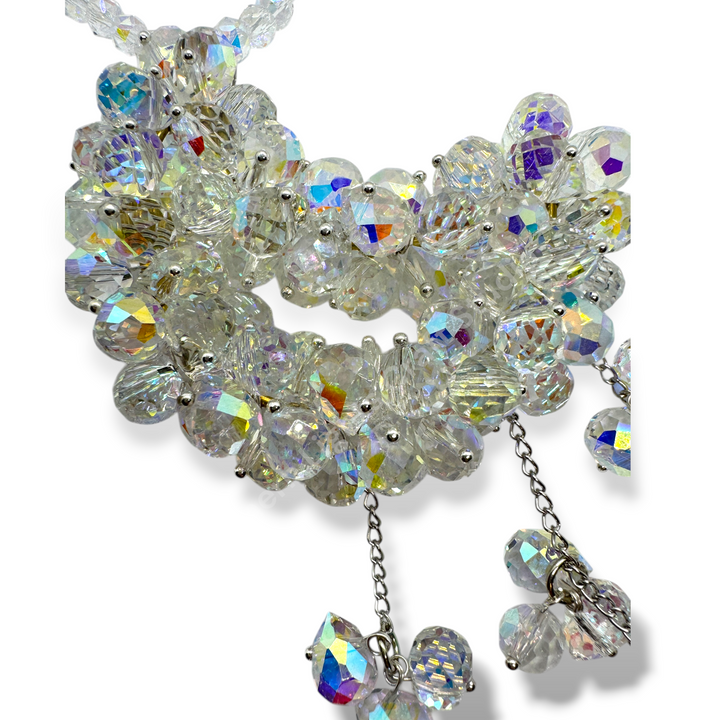 AB Crystal Moon Suncatcher / Moon Car Charm