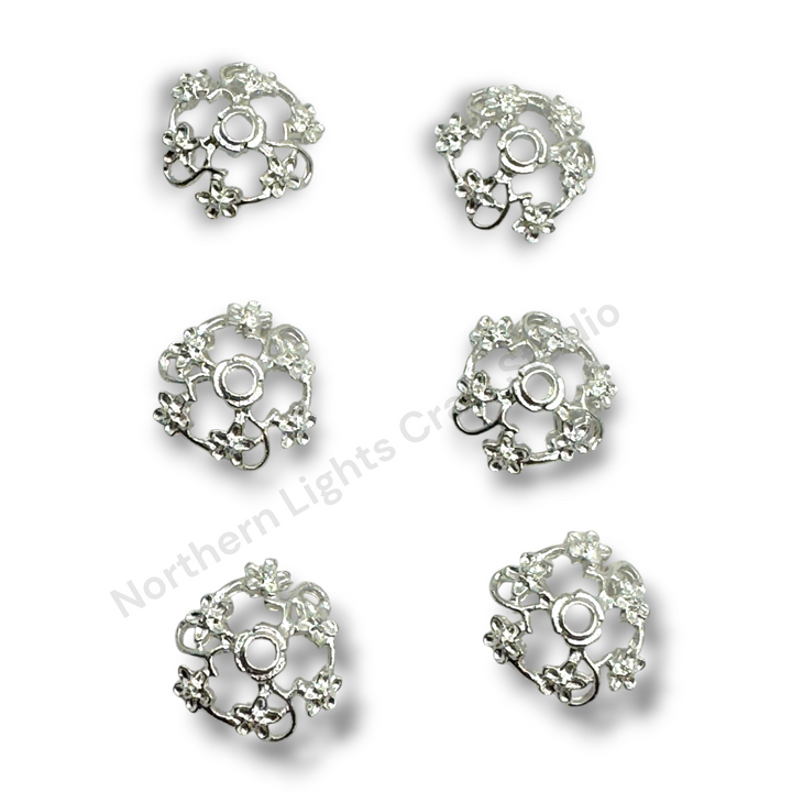 Metal Floral Vine 16mm Bead Cap  - 20pc.