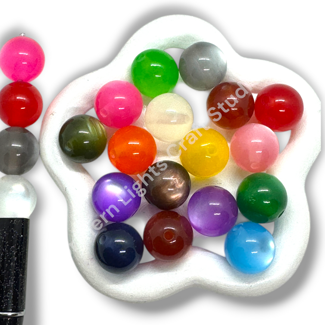 Jelly Cat Eye 16mm Bead Mix - 20pc.