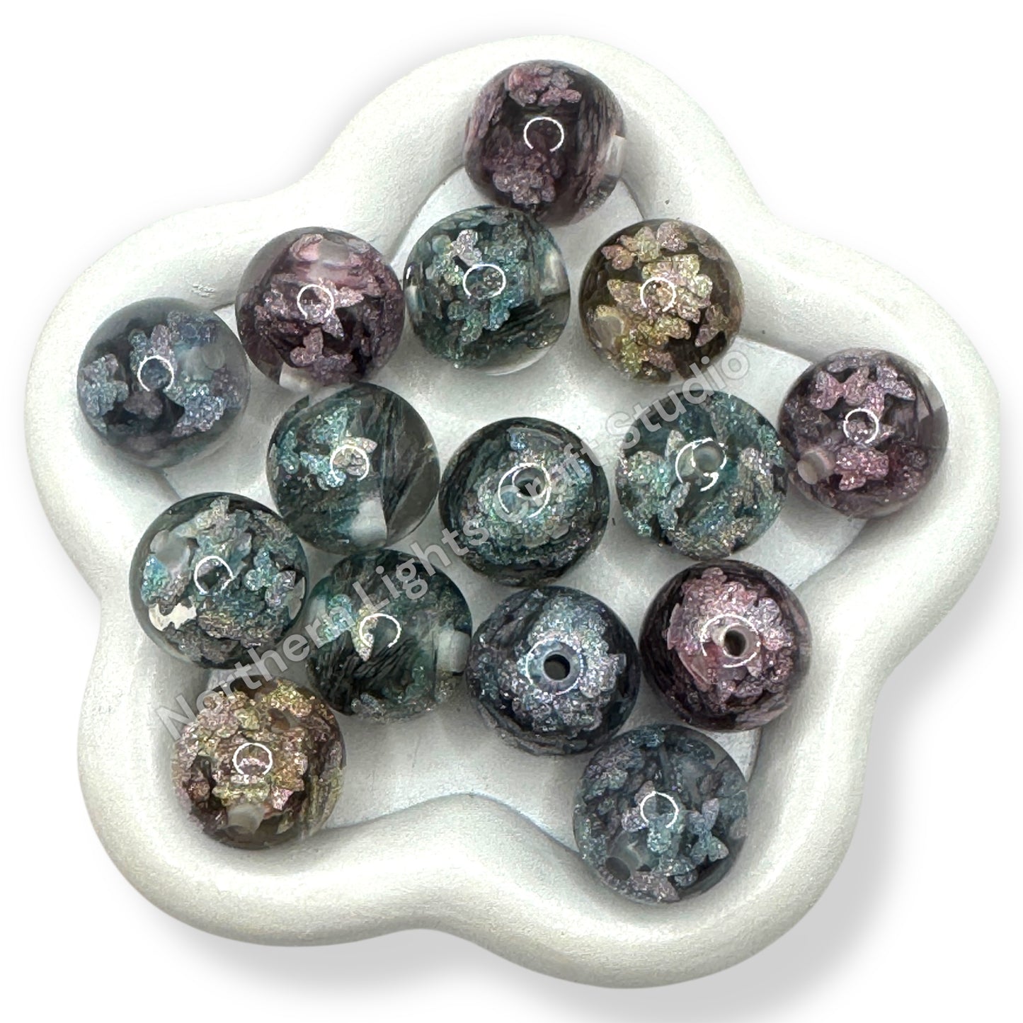 Shimmer Butterfly Luxury Beads - 16mm - 10pc.