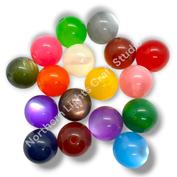 Jelly Cat Eye 16mm Bead Mix - 20pc.