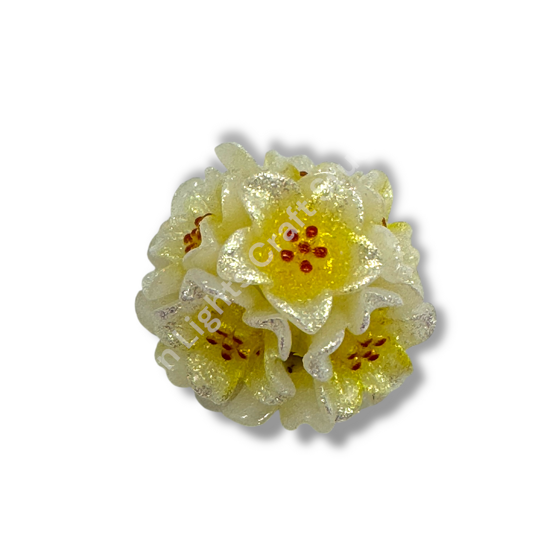 Primrose Flower Beads for Beaded Pens- 2 pc.