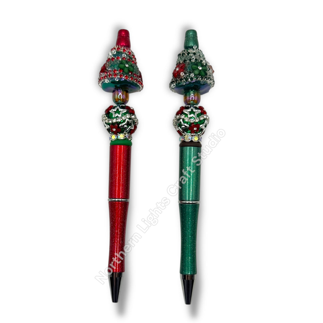 3D Sugar Tree Acrylic Focal Beaded Christmas Pen