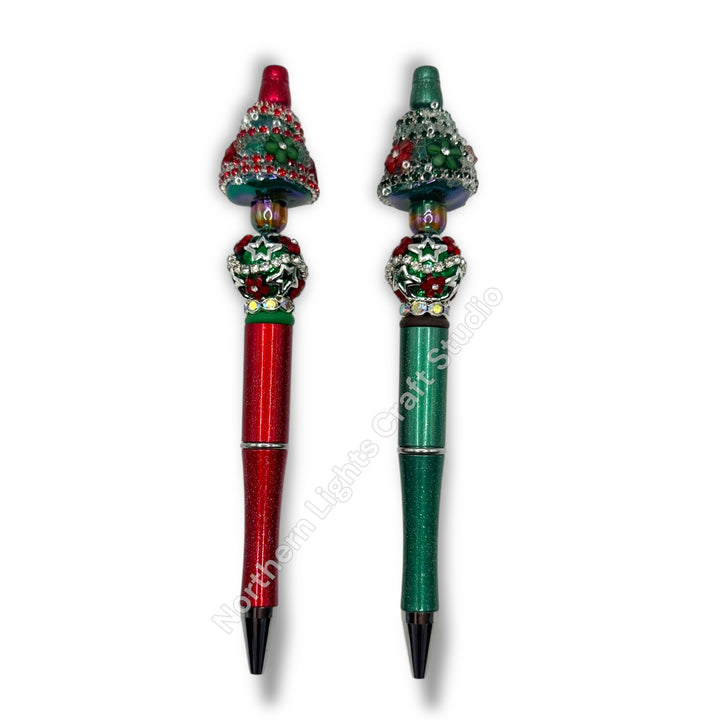 3D Sugar Tree Acrylic Focal Beaded Christmas Pen