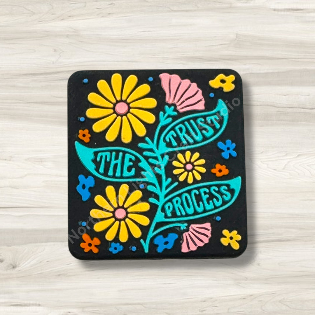 Trust the Process Focal, New Release Focal, Positivity and Encouragement Focal Bead, Silicone Focal