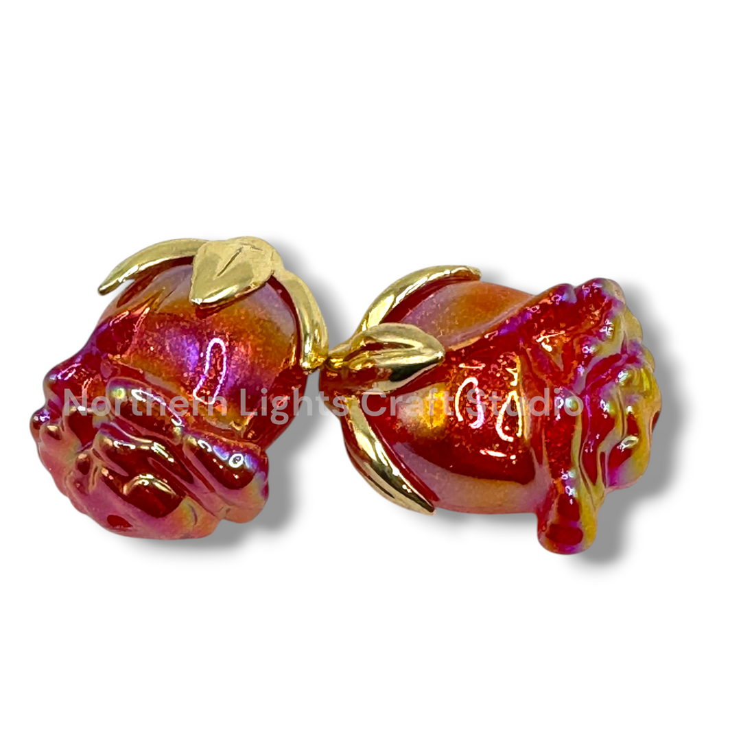 UV RoseLuxury Pen Topper Acrylic Bead - 2pc.