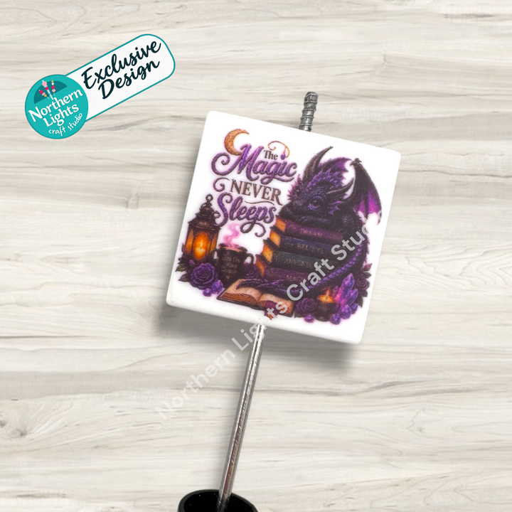 Magic Never Sleeps Printed Silicone Focal - Exclusive Design!