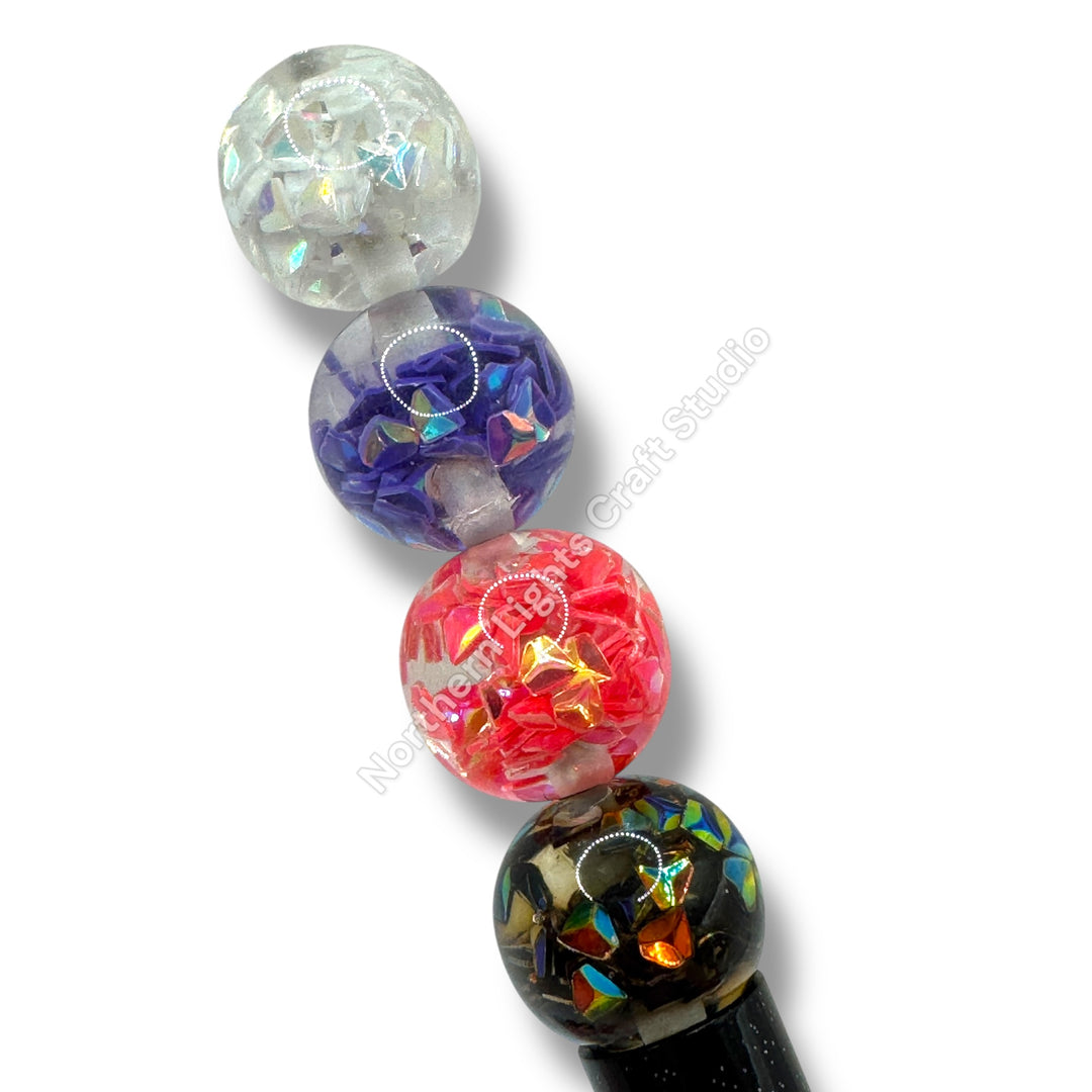 Fire Opal 16mm Shiny Beads - 20pc.