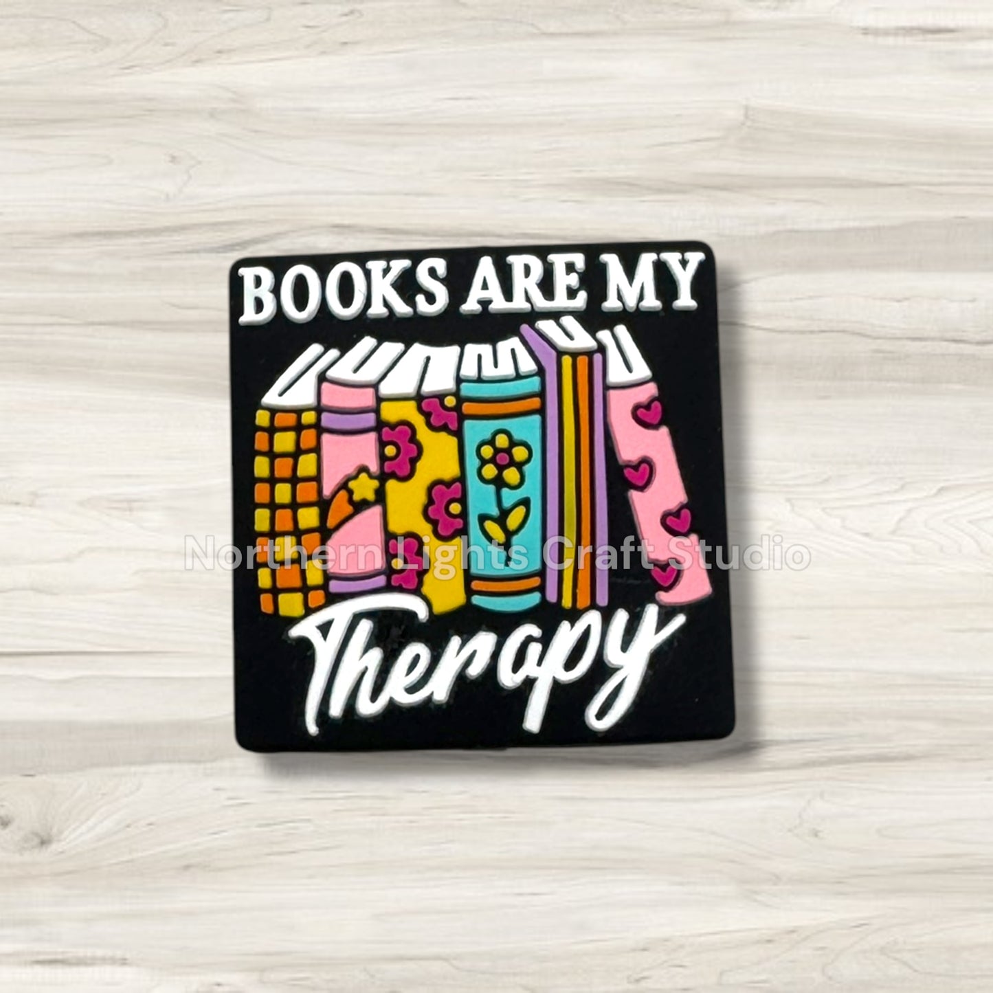 Books Are My Therapy Focal Bead