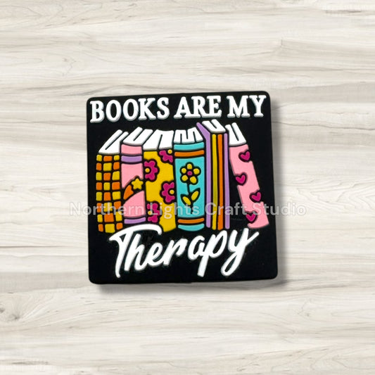 Books Are My Therapy Focal Bead