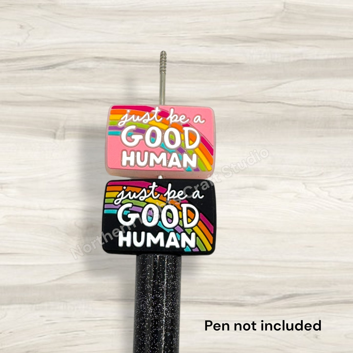 Just Be a Good Human Encouragement Focal Bead