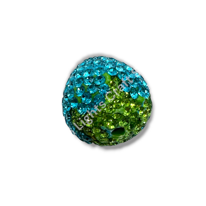 Rhinestone Strawberry Beads -Small or Large Sizes - 1pc.