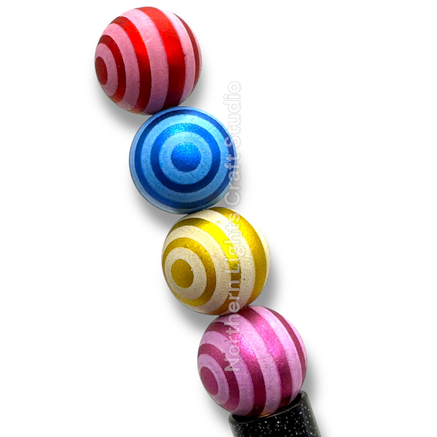 Frosted Swirl Beads -16mm - 20pc.