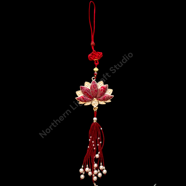 Song Brocade Lotus Car Charm / Decorative Hanging Charm