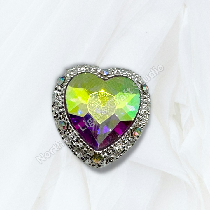 Metal Alloy Heart Bead
