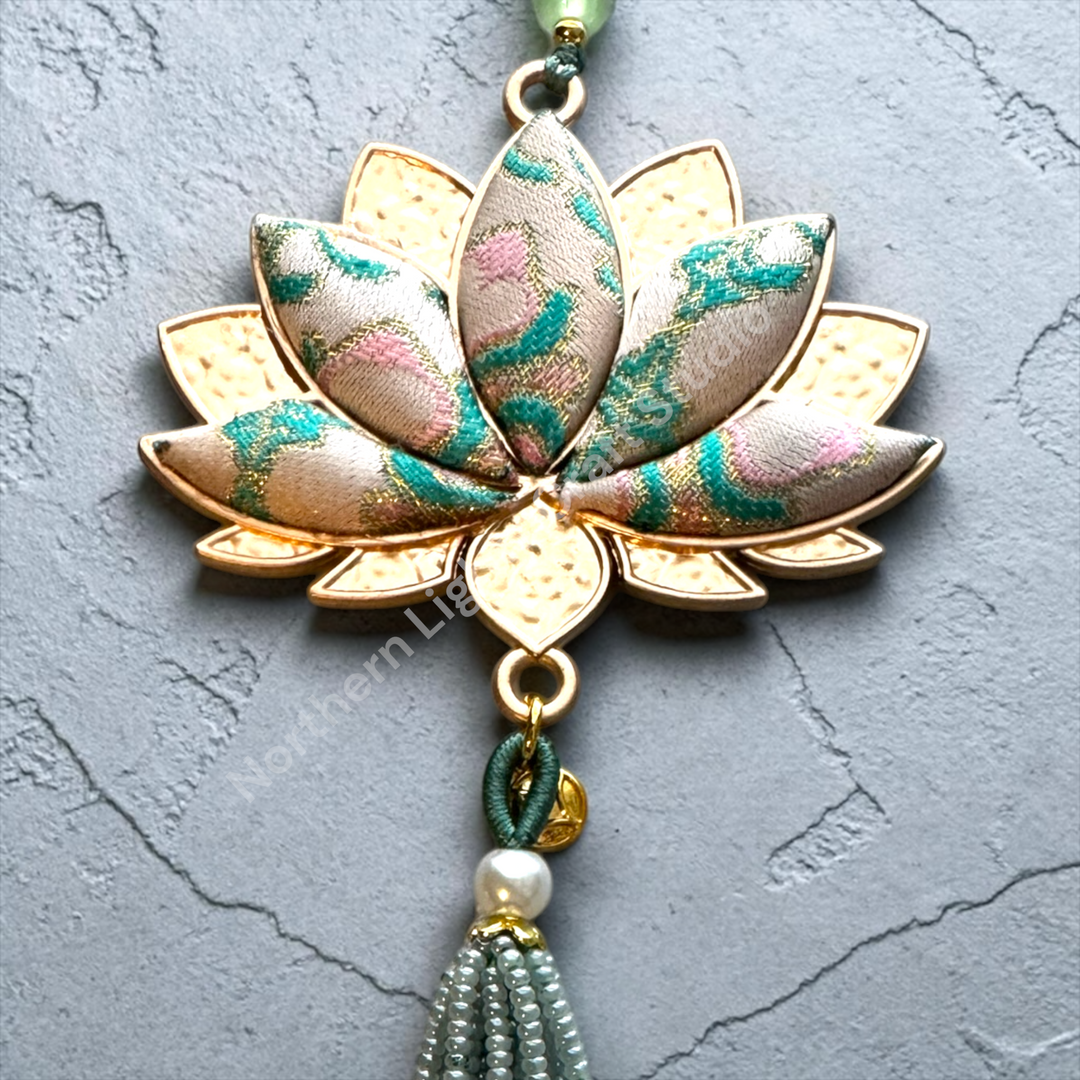 Song Brocade Lotus Car Charm / Decorative Hanging Charm