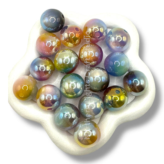 UV Multi Tone Cat Eye Mix-16mm-20pc