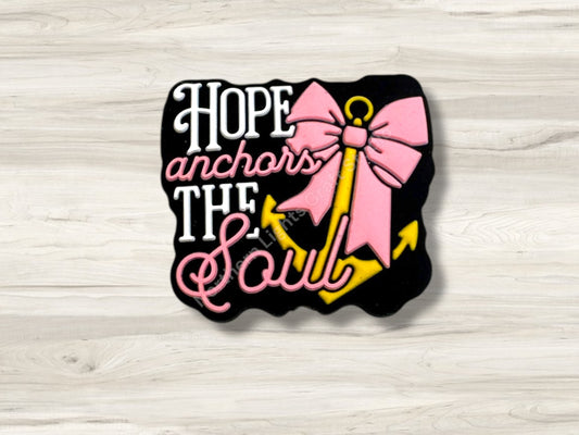 Hope Anchors the Soul Silicone Focal Bead
