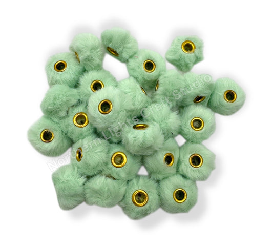 Mint Fuzzy Spacer 30 pc. - 20mm