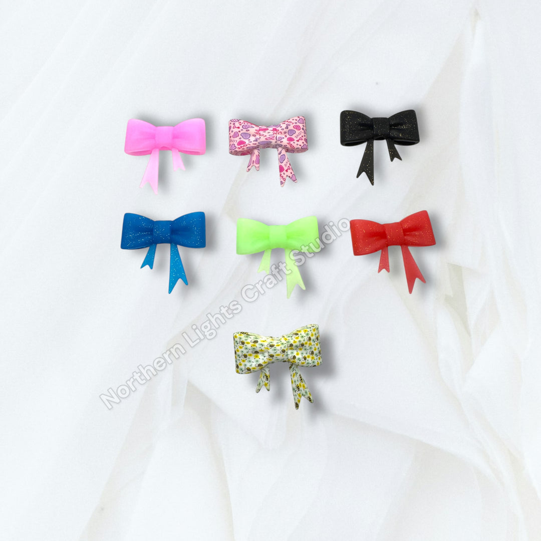 Silicone Bow Focal Bead
