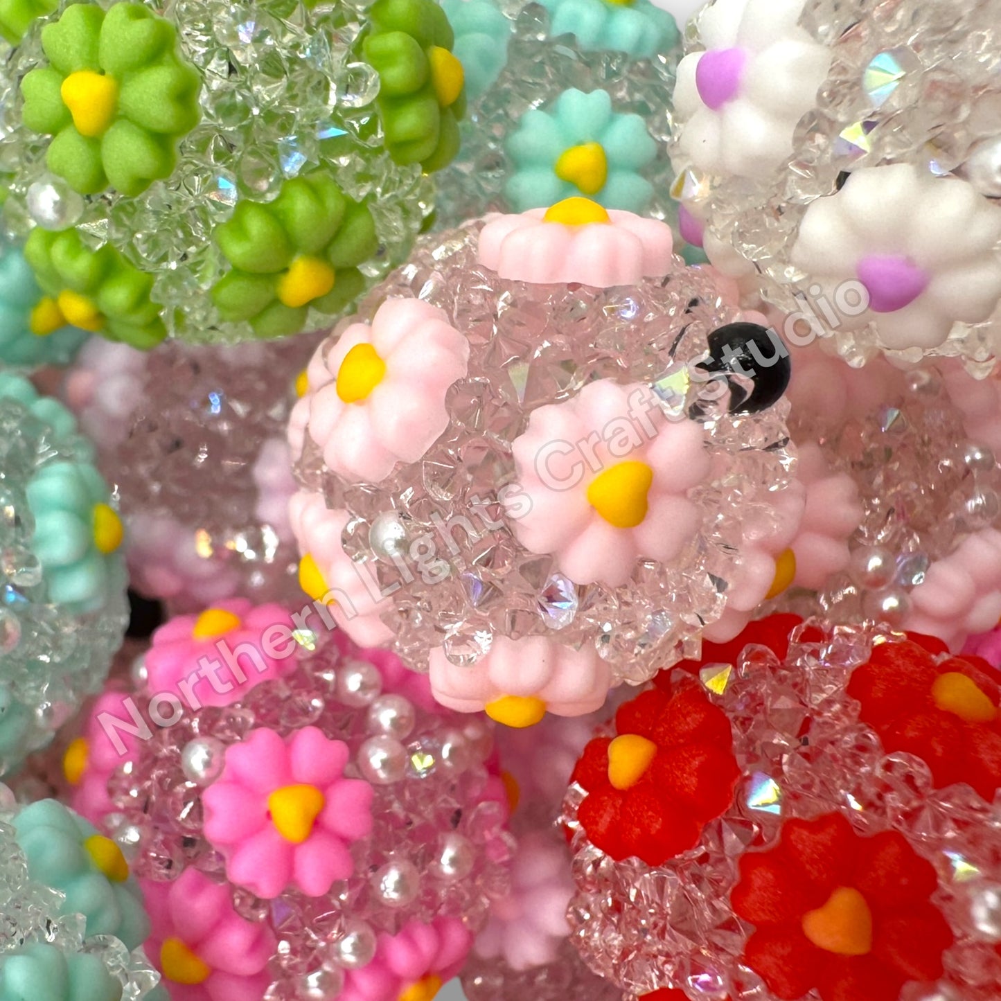 Sugar Bubblegum Beads 20mm - 5pc.
