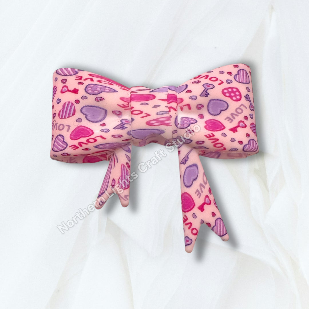 Silicone Bow Focal Bead