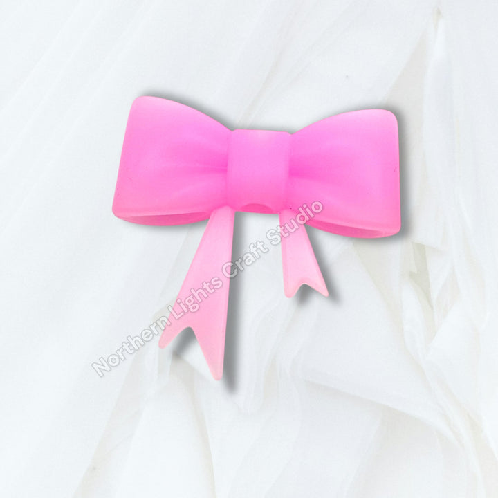 Silicone Bow Focal Bead