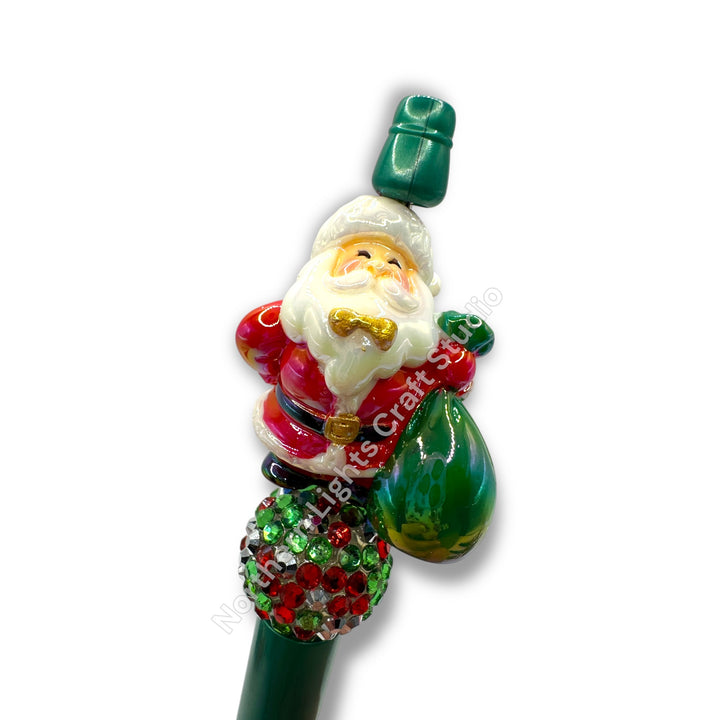 3D Acrylic Focal Beaded Christmas Pen