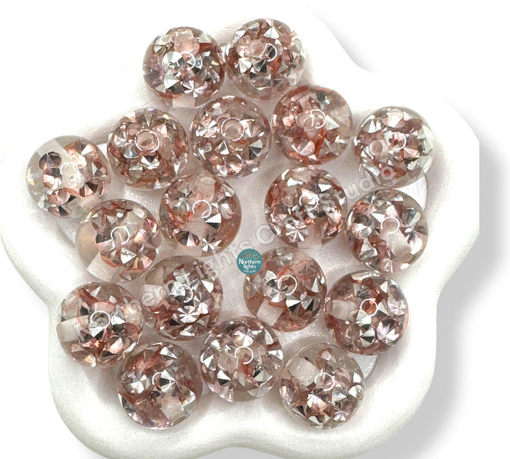 Diamond Chip 16mm Resin Beads - Bling Beads 20pc.