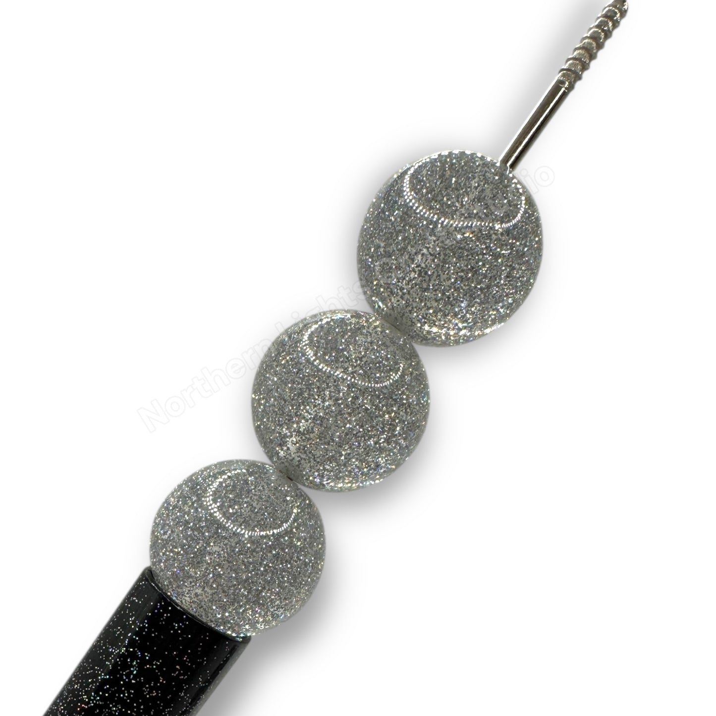 Glitter Dust 16mm Beads - 20 Pcs.