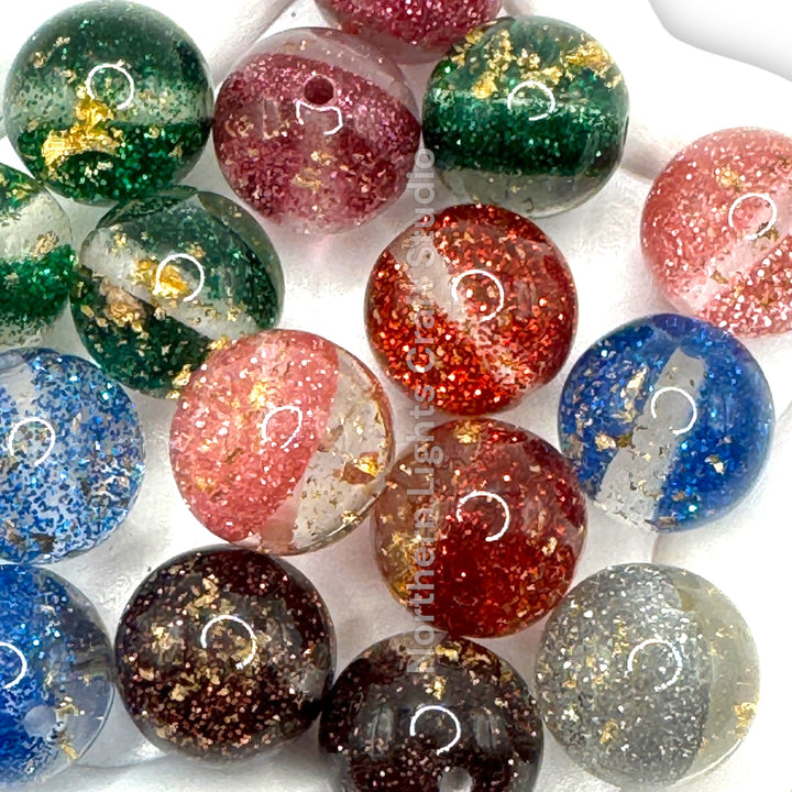 All That Glitters is Gold 16mm Acrylic Beads - 20pc