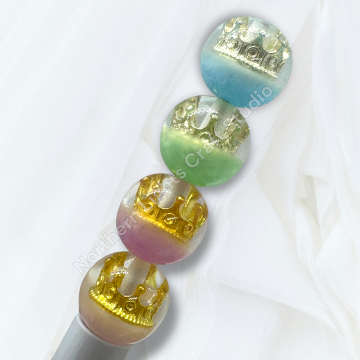 Crown Galaxy Luminous Luxury 16mm Beads -20 Pieces