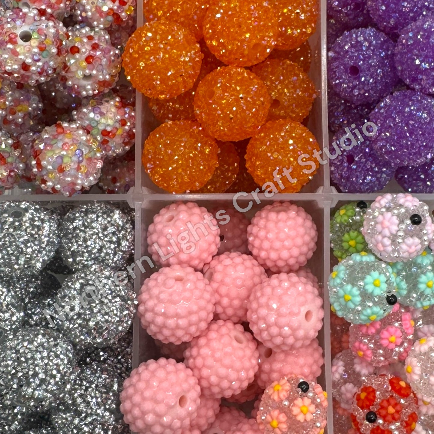 Sugar Bubblegum Beads 20mm - 5pc.