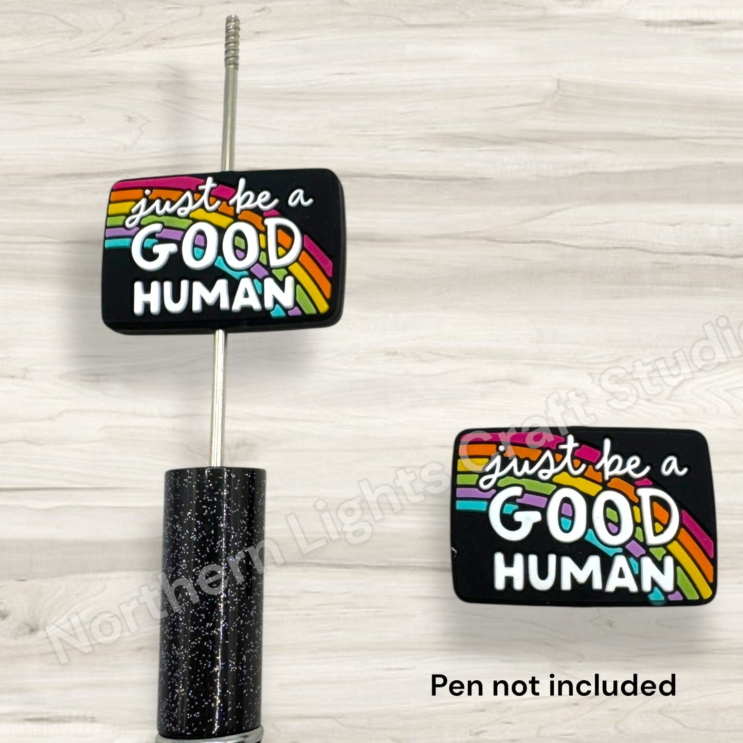 Just Be a Good Human Encouragement Focal Bead