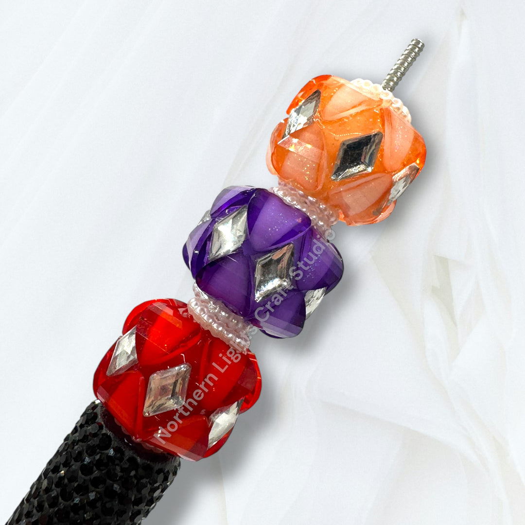 Fancy Silver Diamond Accent Heart Bead Mix - 10pc. Mix