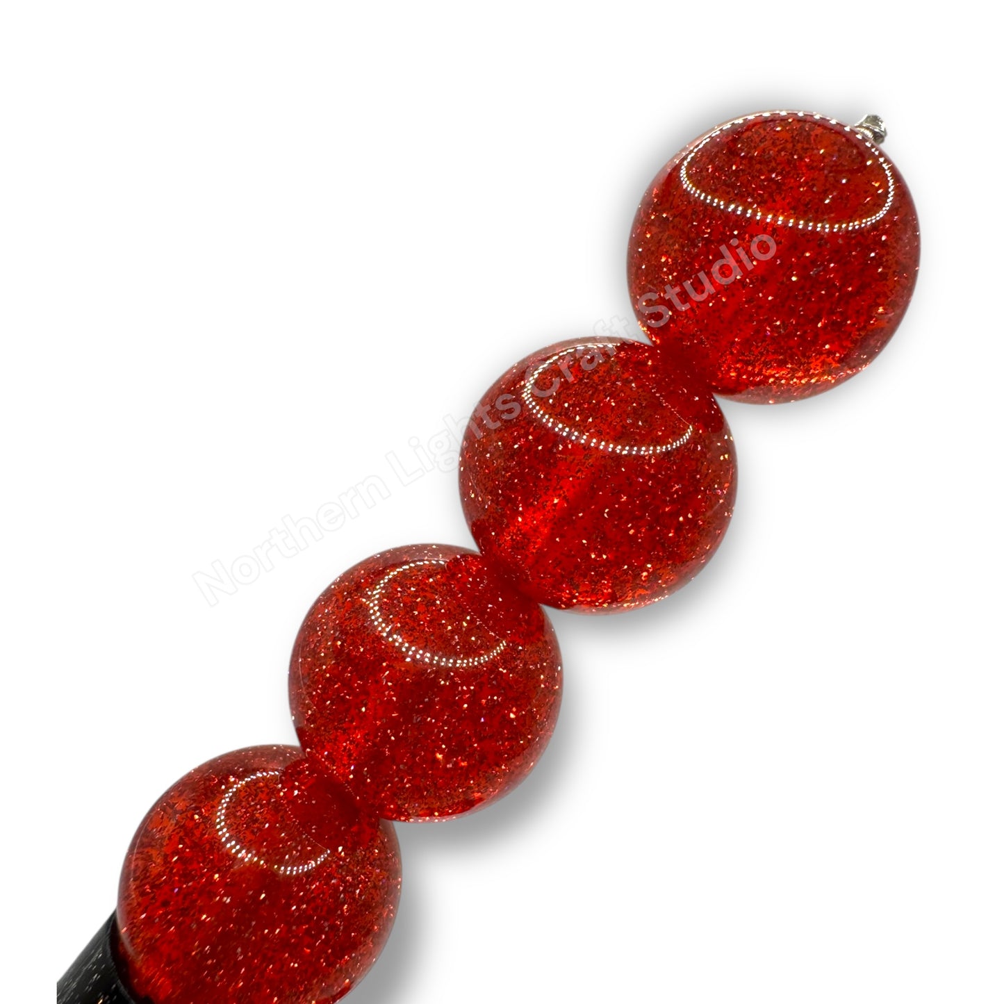 Glitter Dust 16mm Beads - 20 Pcs.