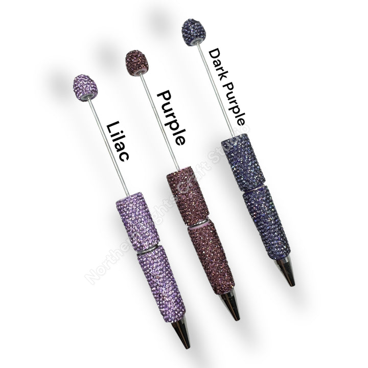 Beadable Rhinestone Pens Solid Colors