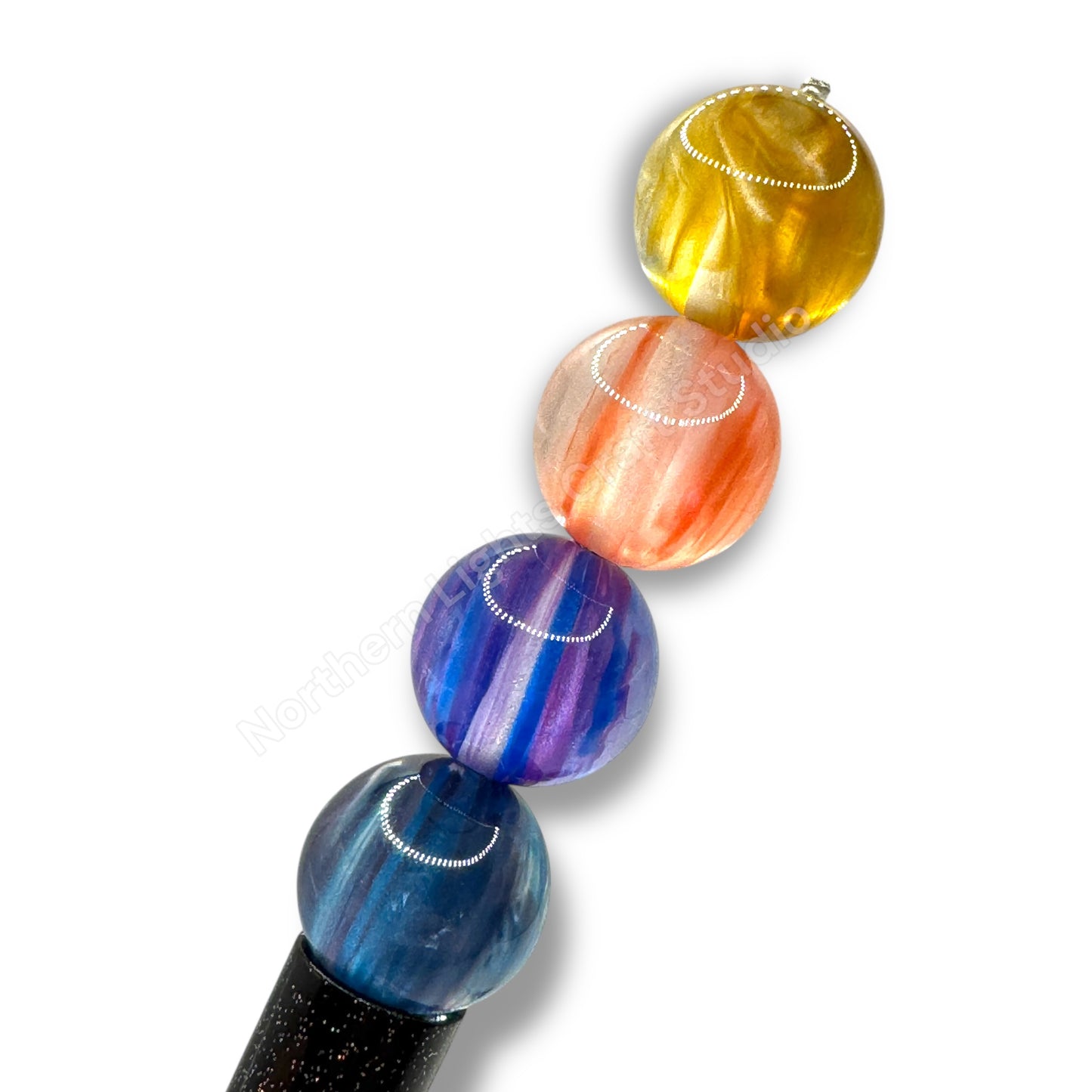 Galaxy Ribbon Bead 16mm - 20pc.