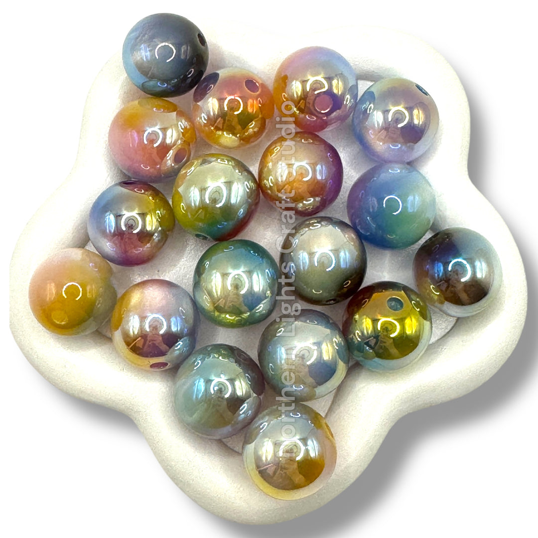 UV Multi Tone Cat Eye Mix-16mm-20pc