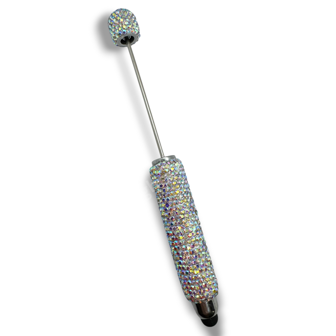 Beadable Rhinestone Stylus Pen - Solid or AB Multi-1pc.