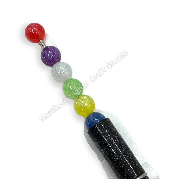 10mm Glitter Beads - 40 pcs.