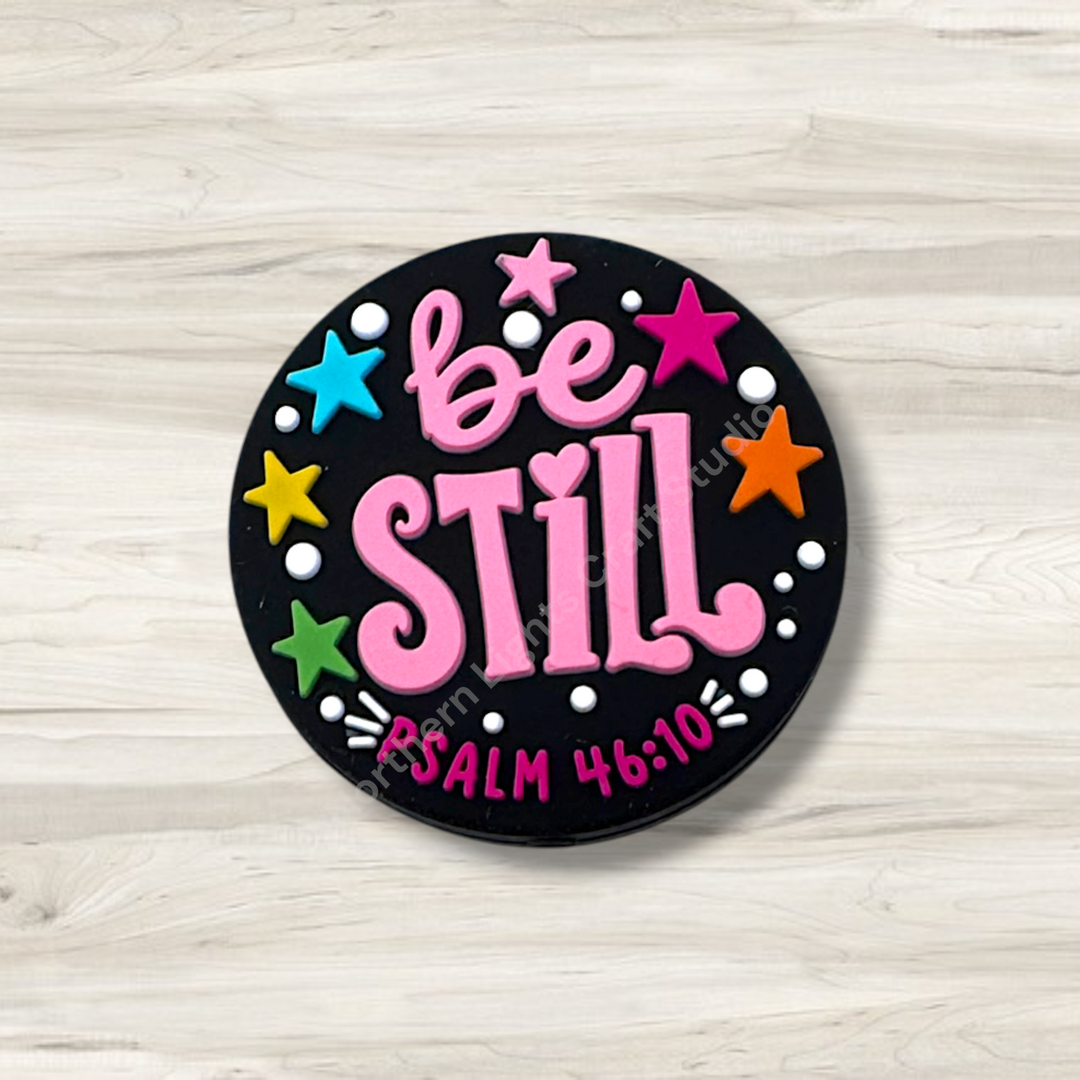 Be Still Psalm 46:10 Silicone Focal Bead