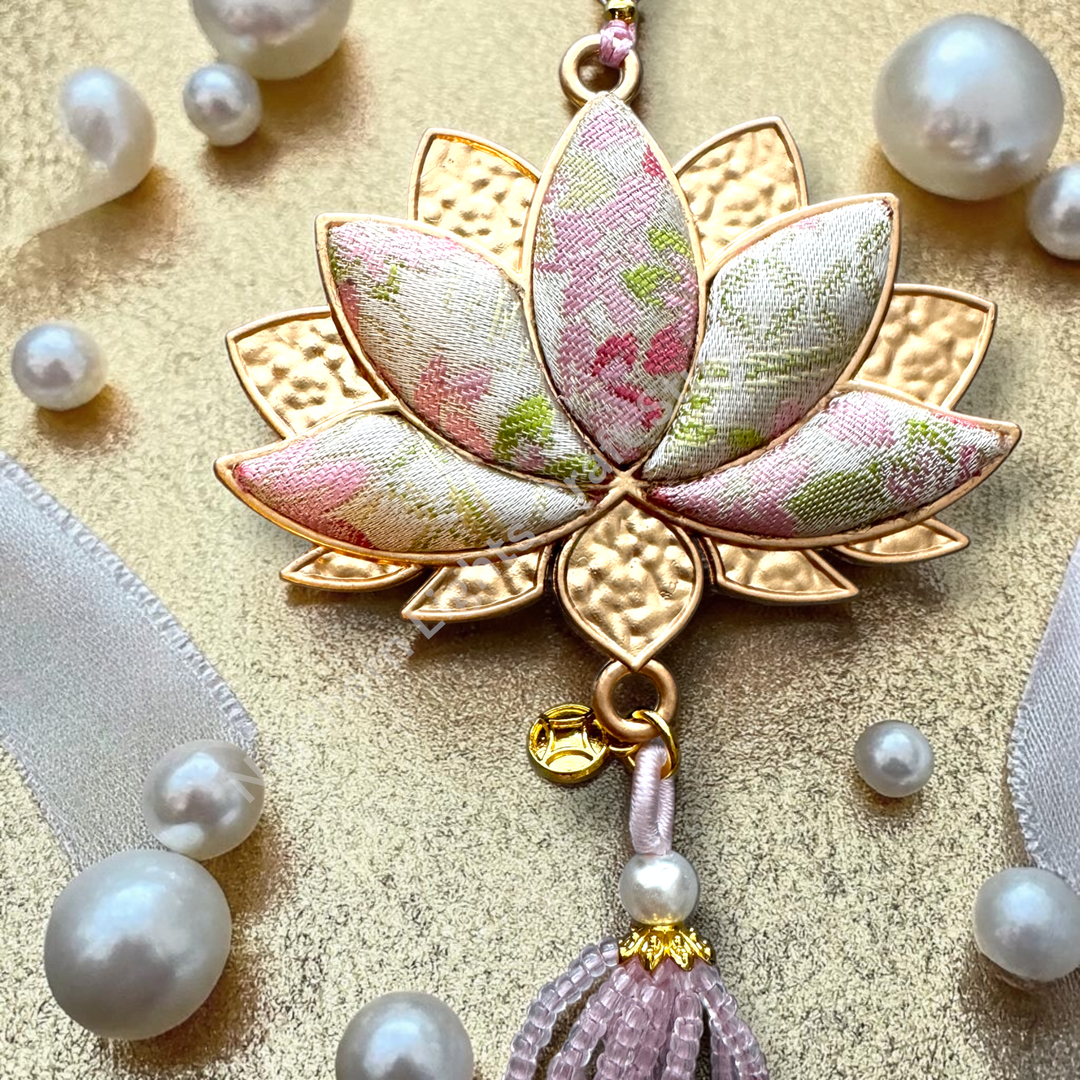 Song Brocade Lotus Car Charm / Decorative Hanging Charm