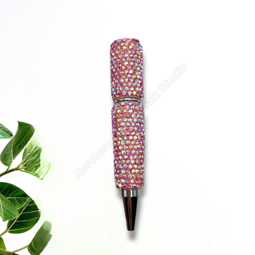 Shiny AB Colorful Rhinestone Beadable Pens - 1pc.