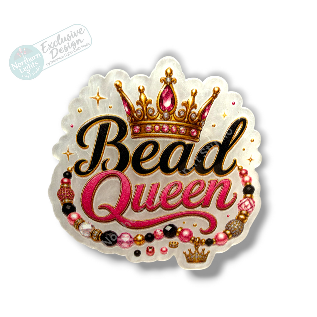Bead Queen Flat Back Acrylic 2pc. - Design Exclusive!
