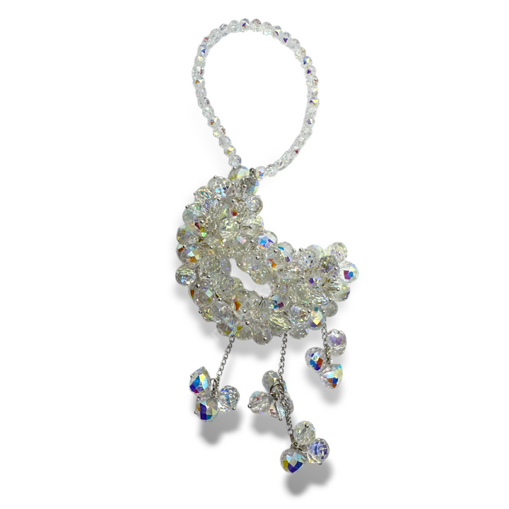 AB Crystal Moon Suncatcher / Moon Car Charm